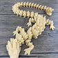 Munnygrubbers - Xl 26' Crystal Dragon Fidget Toy - Heavy Duty - 3D Printed Flexible Articulating Dragon Plastic Collectible Figurine - Surprise Egg Compatible - (Shiny Gold Dragon)
