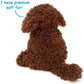 TigerHart 12-Inch Plush Labradoodle Stuffed Animal - Multicolor, Polyester