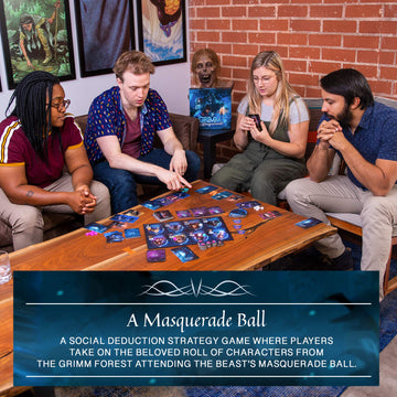 The Grimm Masquerade - Skybound Games, Fairy Tale Deduction & Strategy Family Board Game, Ages 8+, 2-4 Players, 30 Min