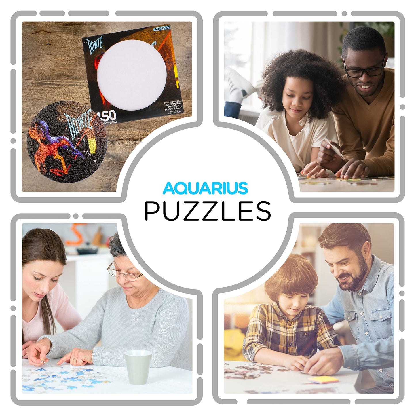 Aquarius David Bowie Let'S Dance Record Disc Puzzle (450 Piece Jigsaw Puzzle) - Officially Licensed David Bowie Merchandise & Co