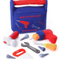 Jollybaby Soft Kid Tool Box Set Toy Inclub Drill Hammer Saw Wrench Screwdriver Screw for Baby, Montessori Preschool Educational 