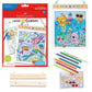 Faber-Castell Paint by Number Mermaid Pets - Kids Watercolor Mermaid Craft for Ages 6-8+