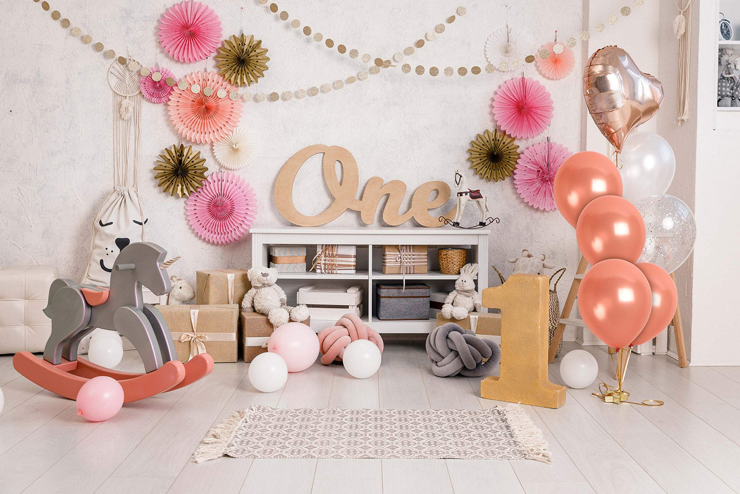 Treasures Gifted Metallic Rose Gold Balloons - Rose Gold Birthday Balloons - 12 Inch Rose Gold Metallic Balloons - Balloons Rose