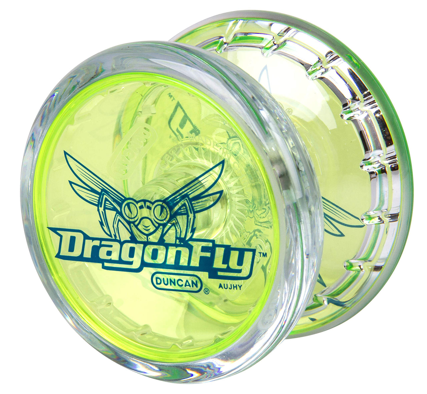 Duncan Dragonfly Yo-Yo -Clear With Green Cap
