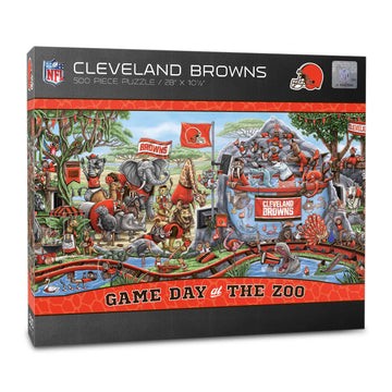 YouTheFan NFL Cleveland Browns Game Day at The Zoo 500pc Puzzle
