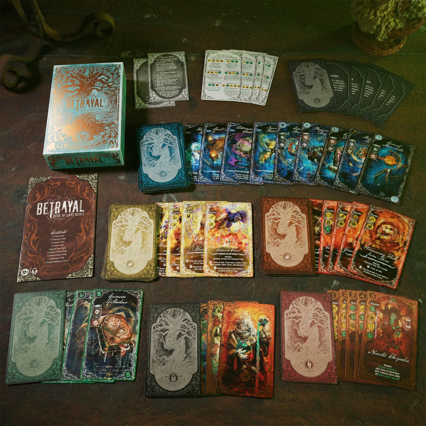 Avalon Hill Betrayal Deck of Lost Souls Card Game | Tarot-Inspired, Medium, Plastic, Blue, Ages 12+, 3-5 Players, 20 Mins.