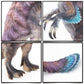 Gemini&Genius Therizinosaurus Action Figure Toy, Therizinosaurus Dinosaur with Movable Jaw and Hands, Beautiful Sculptures of Di