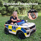 Hikiddo 24V Electric Police Ride-On Car For Kids, Ride-On Toy Kids Car W/Parental Remote Control, 2X200W Motors - White