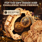 ESC WELT Blackbeard's Compass 3D Escape Room Puzzle Box - Wooden Brainteaser Money Box - Multicoloured