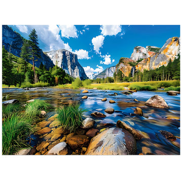 Nature Puzzle for mature-themed 500 Piece Puzzle Mountain Lake Landscape Puzzle Scenery  Jigsaw Puzzles Scenic  Art Home Decor DIY Funny Challenging Puzzle Game Toy for Mom  Wife  Friend