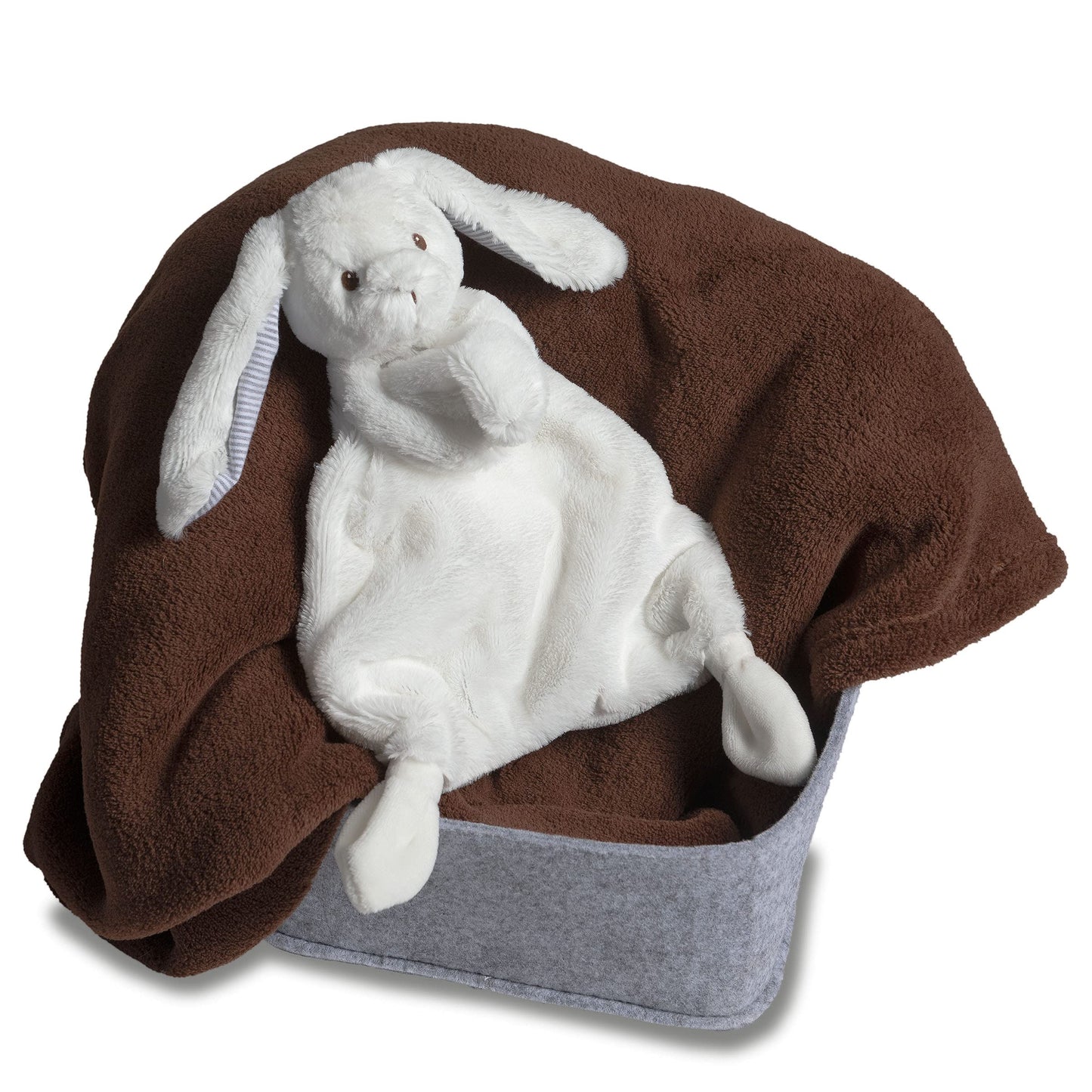 Mary Meyer Lovey Soft Toy, Silky White Bunny, 13'