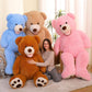 Morismos Giant Teddy Bear Plush 6Ft, Huge Pink Teddy Bears For Girlfriend, 6 Foot Large Big Bear Gifts, Baby Shower, Birthday