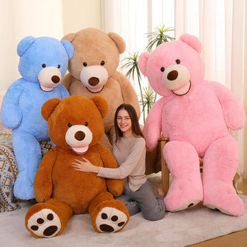 Morismos Giant Teddy Bear Plush 5 Feet, Life Size Huge Teddy Bears For Girlfriend Boyfriend, 5 Foot Large Bear Gifts For Valentine'S Day, Baby Shower, Birthday