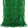 Tigeen 100 Pcs Mardi Gras Beads Necklaces Bulk 30'' Metallic Beaded Necklace for Carnival Madi Gras Parade School Spirit Wear(Gr