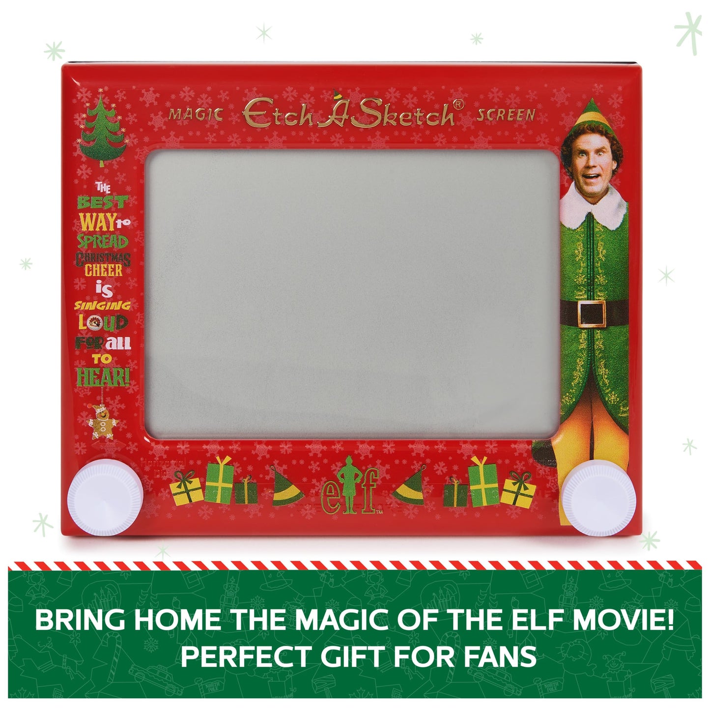 Etch A Sketch, Elf Special Edition, Original Magic Screen, Kids Travel Toy, Drawing Toys for Boys & Girls Ages 3+