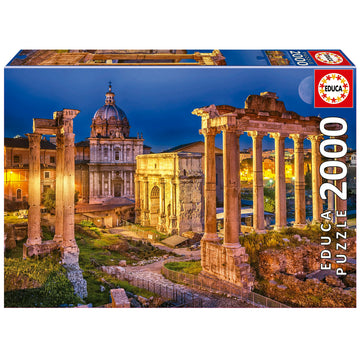 Educa - World Heritage - Roman Forum - 2000 Piece Jigsaw Puzzle - Puzzle Glue Included - Completed Image Measures 37.79' X 26.77' - Ages 14+ (19619)