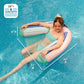 Big Joe Shaka Sling XL Pool Float - Stripe Turquoise, Quick Draining Fabric, Double-Sided Mesh, Model 20792204