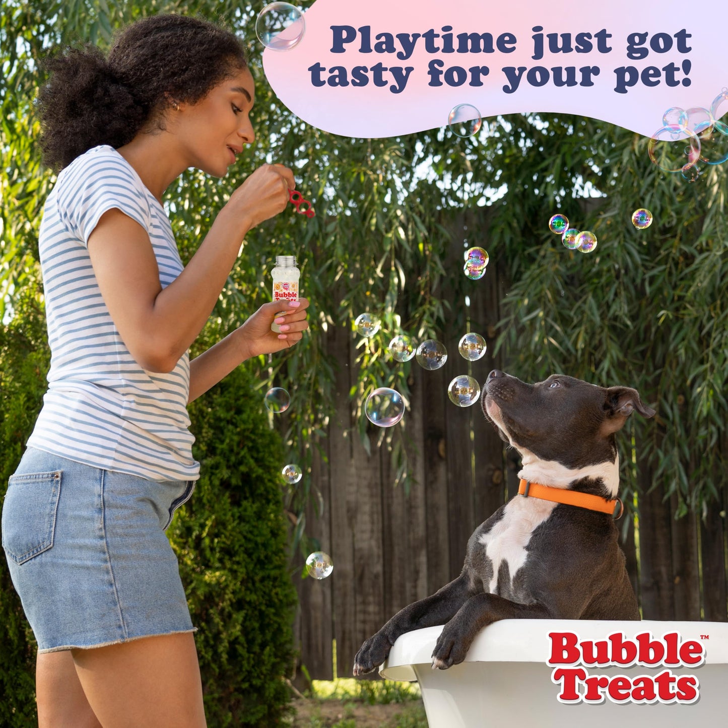 Bubble Treats Peanut Butter (2.5 Fl Oz, Pack Of 1), Edible Bubbles For Kids And Dogs, Premium Natural Flavored Bubble Solution,