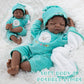 Milidool Black Reborn Baby Dolls Girl Doll 22 inch African American Lifepreviously openedborn Baby Girl Dolls Realistic Silicone Baby Doll That Look Real with Lamb Theme Set Gift