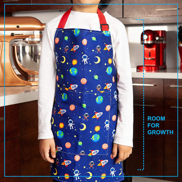 Nomsum, Art Smock, Kids Apron For Crafts, Painting And Cooking, Ages 3-5, Space, Toddler 3-5 Years