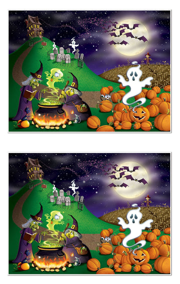 Beistle S00909AZ2 Halloween Insta-Mural 2 Piece, Multicolored