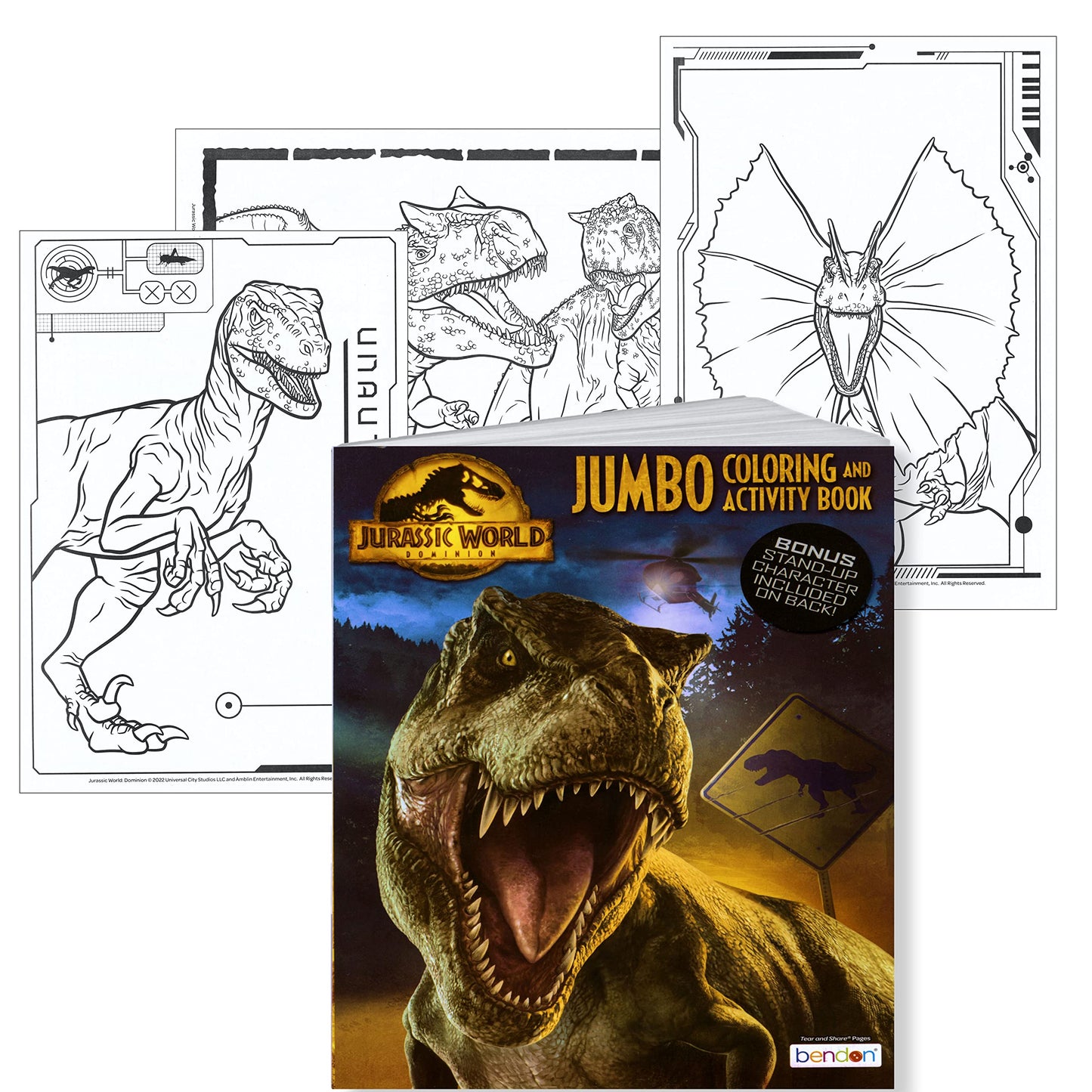 Jurassic World Jumbo Coloring And Activity Book - 64 Pages