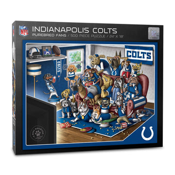 Youthefan Nfl Indianapolis Colts Purebred Fans 500Pc Puzzle - A Real Nailbiter