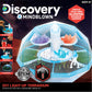 Discovery Diy Light-Up Led Terrarium - Plants & Crystals Geodome Grow Kit, 3 Colorful Crystal Formations, Rye Grass, Education S