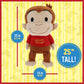 KIDS PREFERRED Curious George Cuteeze Stuffed Animal Plush Toy Monkey - Cute Cuddle Plushie Gift for Baby and Toddler Boys and G