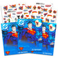Superman Stickers & Tattoos Party Favor Pack Bundle ~ 75 Temporary Tattoos With Stickers (Superman Party Supplies)