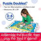 The Learning Journey Puzzle Doubles - Find It! Usa - 50 Piece Puzzle - Toddler Toys & Gifts For Boys & Girls Ages 3 And Up - Award Winning Puzzle (Model: 697368)
