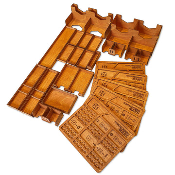 Smonex Wooden Organizer Compatible With Terraforming Mars Board Game - Box Suitable For Storage All Mars Terraforming Expansion