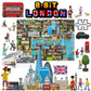 1000 Piece Puzzle - 8-bit Retro Gaming Style London Jigsaw Puzzles 1000 Pieces for mature-themeds Made with 100% Recycled Cardboard - mature-themed Puzzles Level 3 by bopster