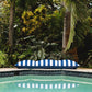 Big Joe Lagoon Lounger No Inflation Needed Pool Float, Americana Nautical Stripe Double Sided Mesh, Quick Draining Fabric, 5 Fee