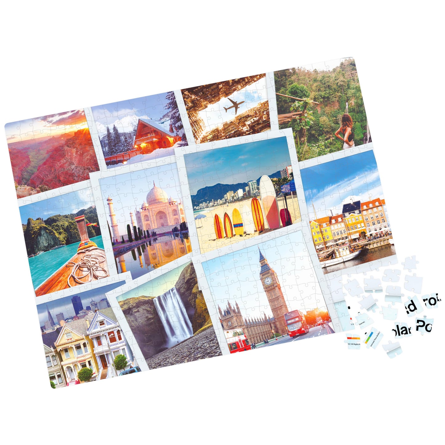 Polaroid, 500-Piece World Traveler Jigsaw Puzzle In 3D Tin Container Cool Vintage Retro 70S Film Camera, For Kids, Teens, And Ad