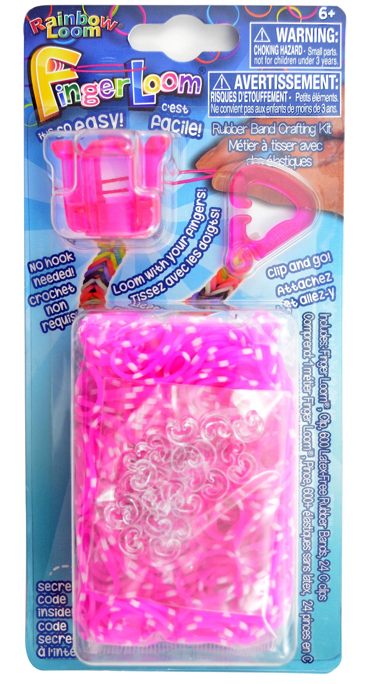 Rainbow Loom Official Finger Loom - Pink