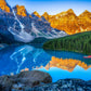 500 Piece Puzzles For Adults - Jigsaw Puzzles - Moraine Lake Sunrise - By Photographer Billi