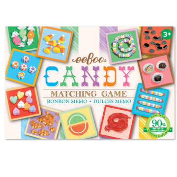 Eeboo: Candy Memory And Matching Little Game, Sharpens Recognition, Concentration And Memory Skills, For Ages 3 And Up, Provides Interaction Between Child And Parent