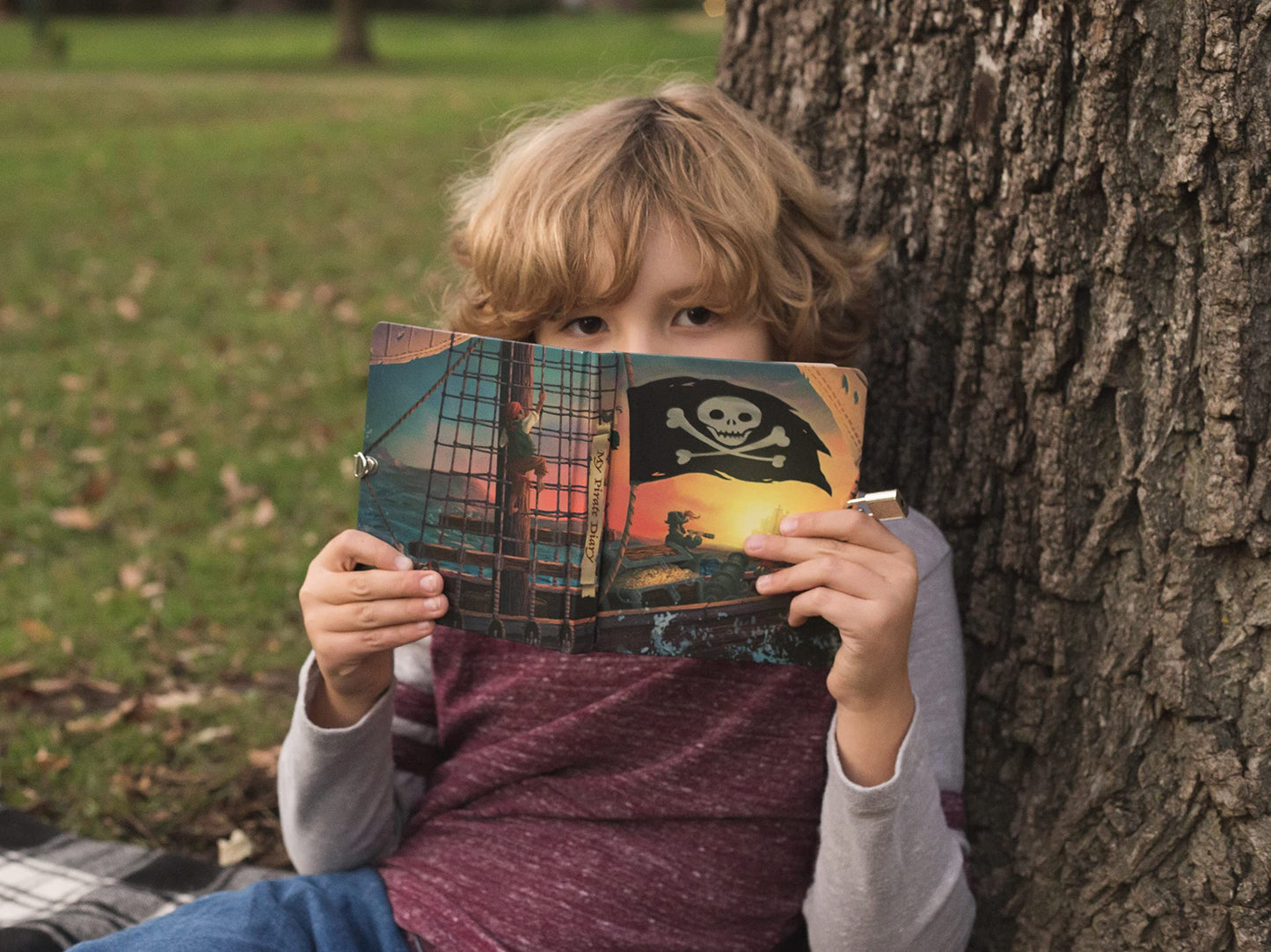 Mollybee Kids Pirate Lock And Key Diary For Boys, Girls