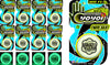 JA-RU Glow in The Dark Yoyo (8 Units) Responsive Yo Yo for Kids Fidget Toy Pack. Beginners & Professional Yoyo. 90s Toys Nostalg