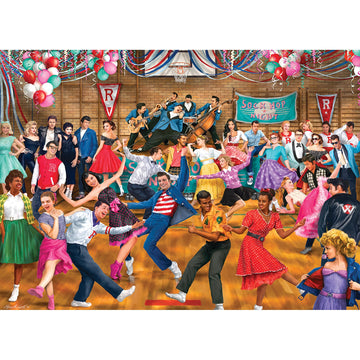 Roseart - Back To The Past - Sock Hop - 750 Piece Jigsaw Puzzle For Adults