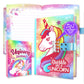 Decorably Glittery A5 Unicorn Journal for Girls Ages 4-8 with Lock Code and Music, 80 Sheets Locking Diary for Girls Ages 8-12 w