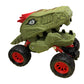 Aeromax Dino-Faur Pull Back Dinosaur Truck, Green with Red Accent