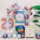 Smlpuame 40 Inch Number Balloons 0-9 Rainbow Gradient Large Number 29 Balloons, Digital Balloons For Birthday Party Celebration