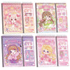 Samvardhan Cute Theme DressUp Sticker Book For Girls Spiral Activity Book With Coloring Cards, Makeup & Headpiece Stickers, Na