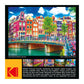 RoseArt 1000 Piece Jigsaw Puzzle - Colorful Waterfront Buildings, Amsterdam, Multi-colored, Model 8700ZZV