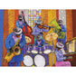 African American Expressions 500-Piece Jigsaw Puzzle - Vibrant Celebration of Black Jazz Culture, Cardboard Material