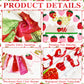 100 Pcs Strawberry 1St Birthday Party Decorations Berry First Birthday Decor For Girls Strawberry Theme Sweet One Birthday Party