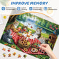 500 Piece Puzzles For Adults, Cat Family Dinner Large Piece Jigsaw Puzzle For Adults Kids Seniors,Recycled Cardboard Puzzle 500 Piece,Family Activity Great Gift For Family Friends 20.5 * 15 In