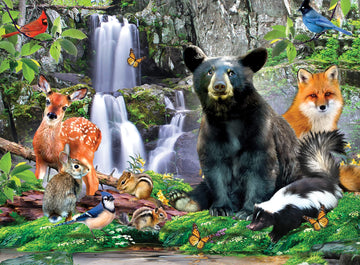 Masterpieces - 100 Piece Jigsaw Puzzle For Kid 6+ Years, Wildlife Of Shenandoah National Park, Educational And Fun Game, Gift Id